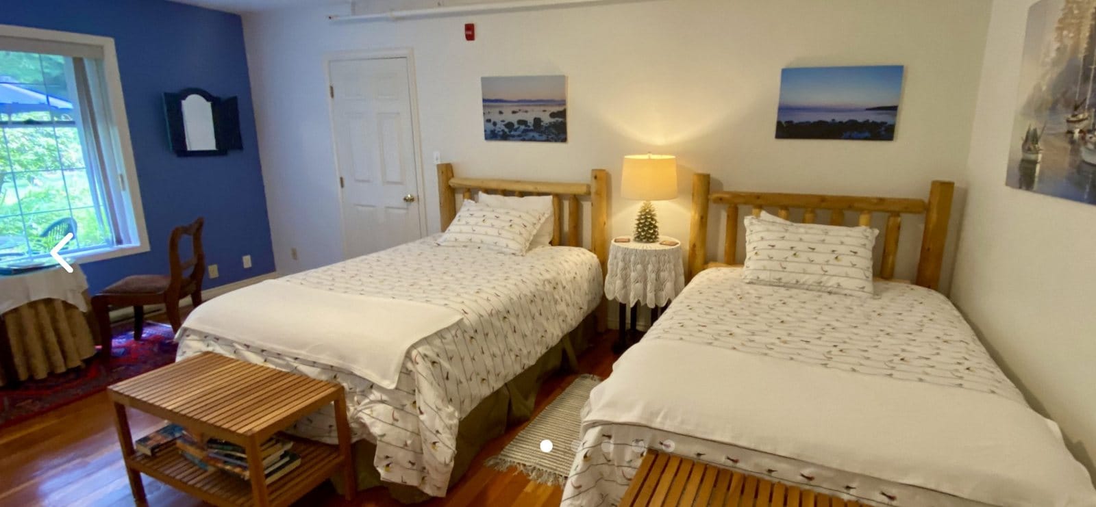 Shared room at the retreat venue